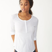 Women's Rolled Sleeve Henley