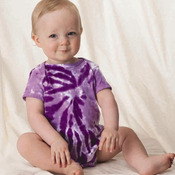 Infant Tone-on-Tone Pinwheel Short Sleeve Creeper