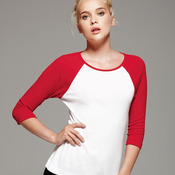 Ladies' Baby Rib Three-Quarter Sleeve Raglan T-Shirt